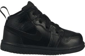 Jordan 1 Mid Black (TD) Black/Black-Black (640735-090)