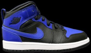 Jordan 1 Mid Hyper Royal (PS) Black/Hyper Royal-White (640734-077)