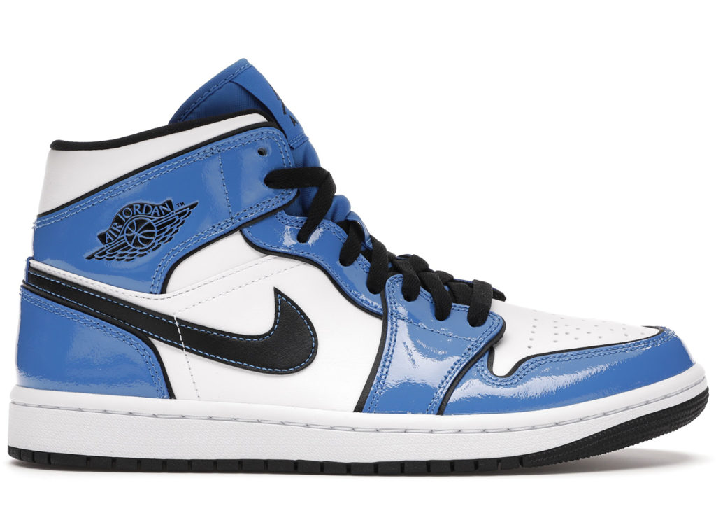 Jordan 1 Mid Signal Blue White/Signal Blue-Black (DD6834-402)
