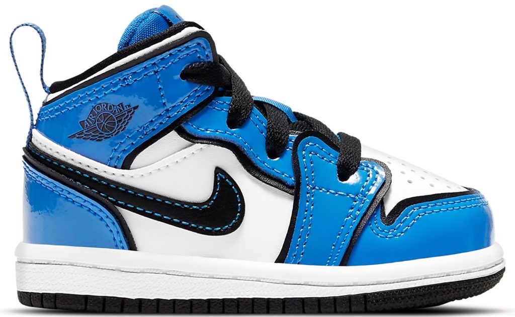 Jordan 1 Mid Signal Blue (TD) Signal Blue/White-Black (BQ6933-402)