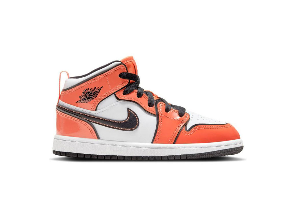 Jordan 1 Mid Turf Orange (PS) Turf Orange/White-Black (BQ6932-802)
