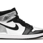 Jordan  1 Retro High Silver Toe (W) Black/Metallic Silver-White-Black (CD0461-001)