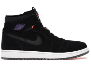 Jordan 1 Retro High Zoom Court Purple Black/Court Purple-Hot Punch-Green Glow (CT0978-005)