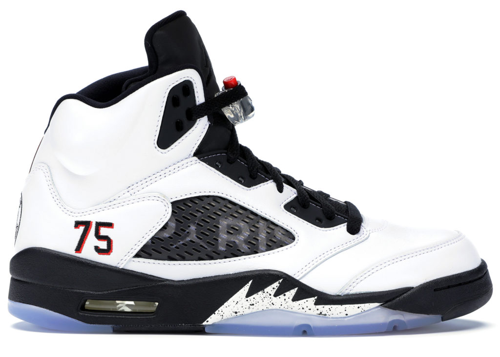 Jordan 5 Retro Paris Saint-Germain White (F&F) White/Challenge Red-Black (FA18 MNJDLS 735)