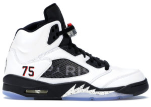 Jordan 5 Retro Paris Saint-Germain White (F&F) White/Challenge Red-Black (FA18 MNJDLS 735)