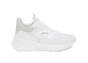 Alexander McQueen  Oversized Runner White Silver White (604281WHXI19071)