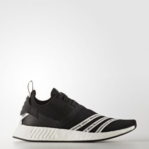 adidas  NMD R2 White Mountaineering Black Core Black/White-White (BB2978)