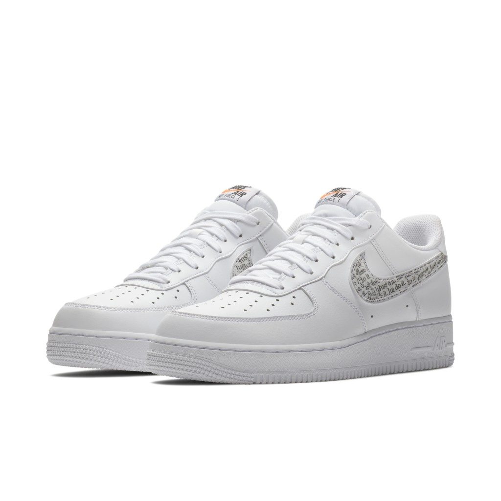 Nike Air Force 1 Low Just Do It Pack White White/White-Black-Total Orange (BQ5361-100)
