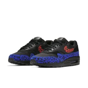 Nike  Air Max 1 Black Leopard (W) Black/Red-Royal (BV1977-001)