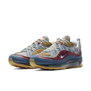 Nike  Air Max 98 Wild West Light Armory Blue/University Red-Sail-Thunderstorm-Parachute Beige (BV6045-400)