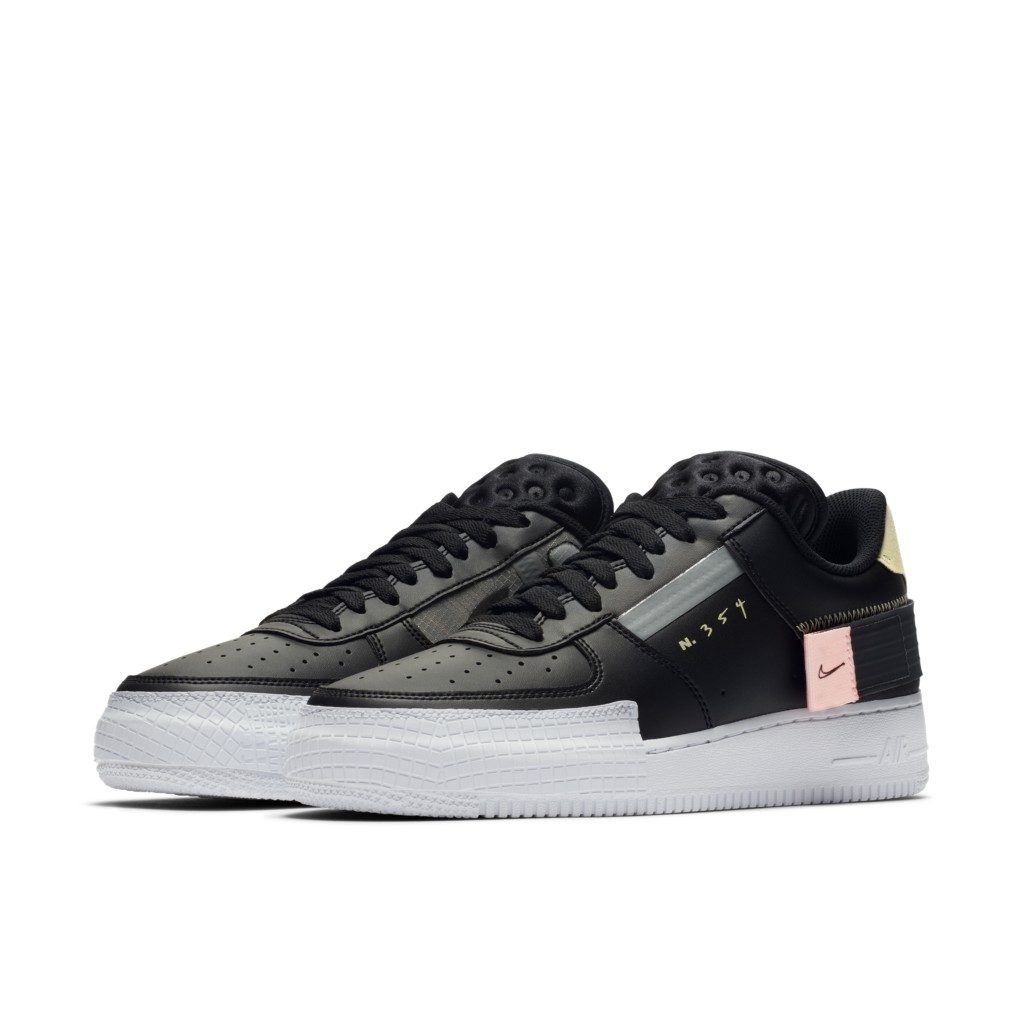 nike air force 1 type black anthracite