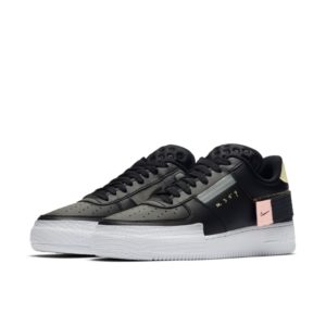 Nike Air Force 1 Type Black Black/Anthracite-Zinnia-Pink Tint-White (CI0054-001)