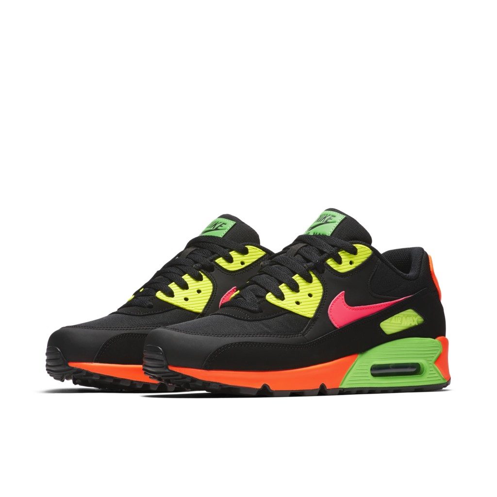 Nike Air Max 90 Tokyo Neon Black/Racer Pink-Hyper Crimson-Green Strike-Volt (CI2290-064)