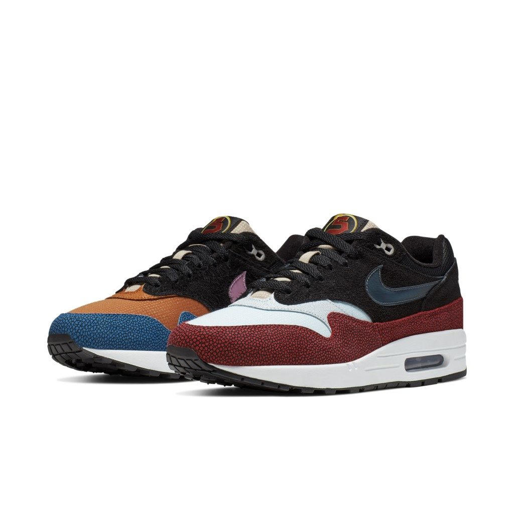 Nike Air Max 1 Swipa Black/Black-Cinder Orange-Photo Blue-Moon Particle-Desert Ore (CJ9746-001)