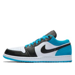 Jordan  1 Low Laser Blue Black/Black-Laser Blue-White (CK3022-004)