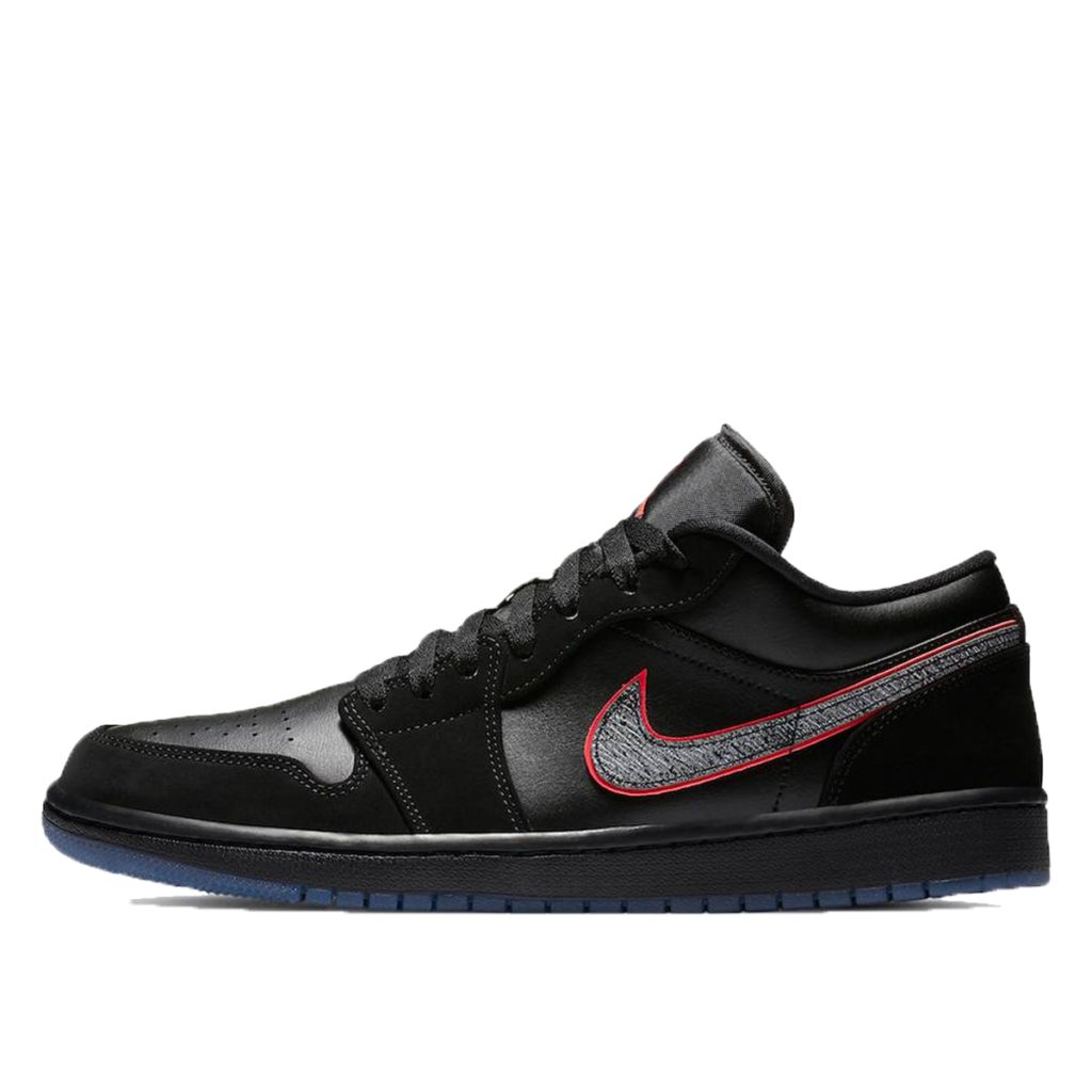 Jordan 1 Low Black Red Orbit Black/Black-Red Orbit (CK3022-006)