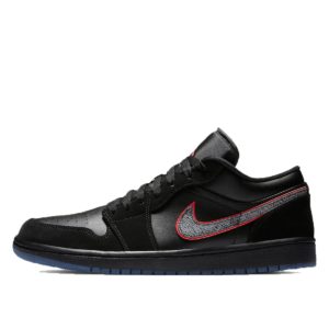 Jordan 1 Low Black Red Orbit Black/Black-Red Orbit (CK3022-006)