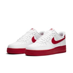 Nike  Air Force 1 Low White Red Midsole White/University Red-White (CK7663-102)