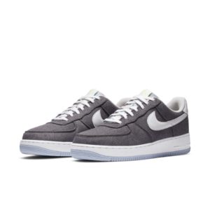 Nike  Air Force 1 Low Recycled Canvas Iron Grey/White-Barely Volt (CN0866-002)