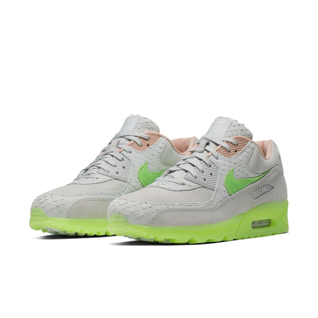 Nike Air Max 90 New Species Pure Platinum/Electro Green-Bio Beige (CQ0786-001)