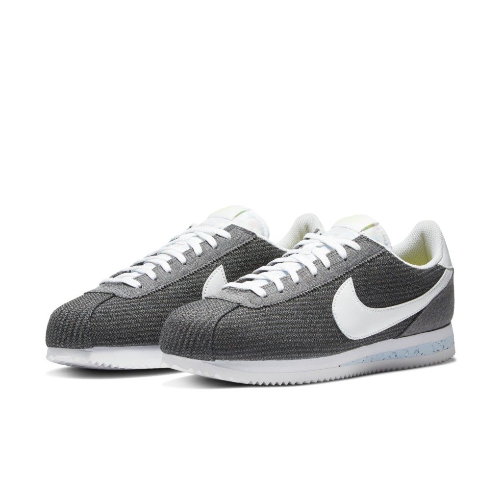 Nike Classic Cortez Recycled Canvas Iron Grey/Barely Volt-White (CQ6663-001)
