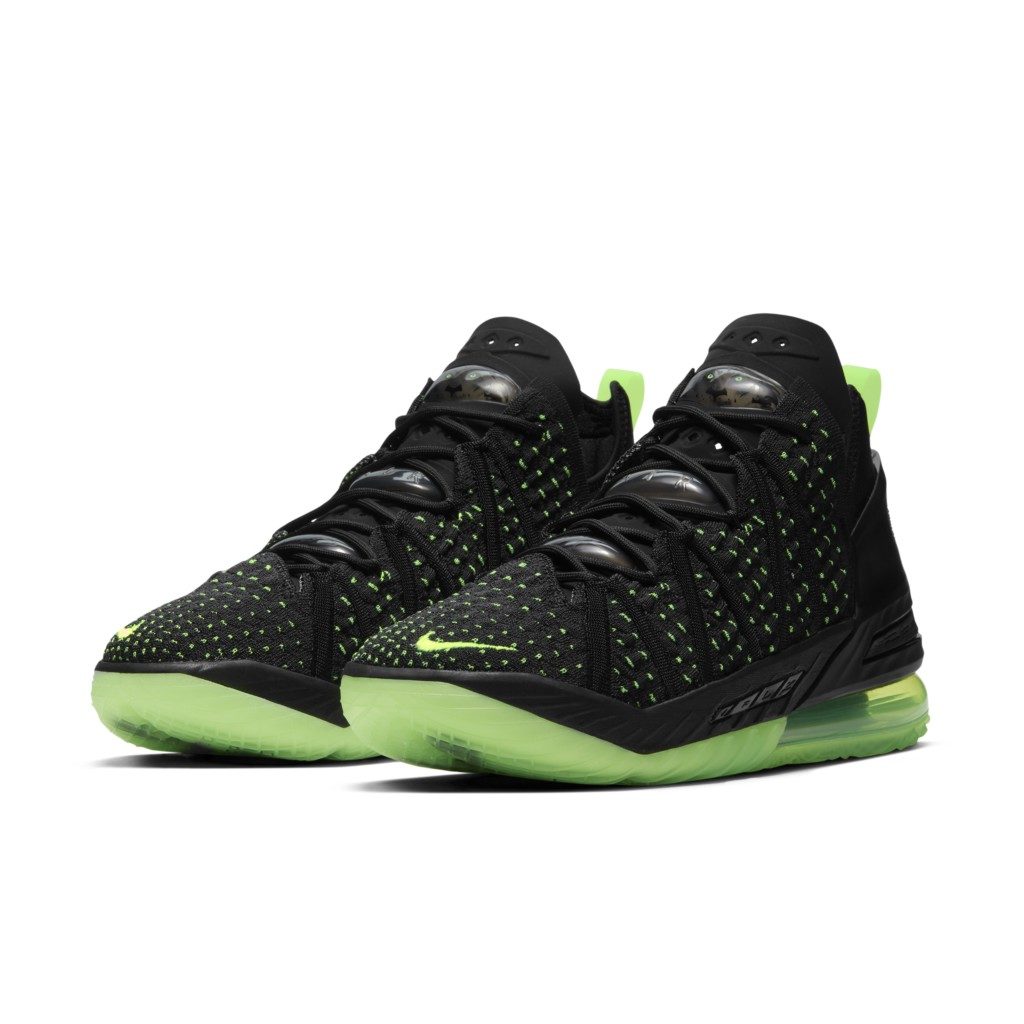 LeBron 18′ Black/Electric Green’ Basketball Black (CQ9283-005)
