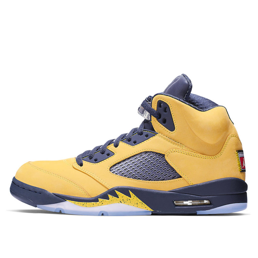 Air Jordan Nike AJ V 5 SP ‘Amarillo’ (Michigan) (2019) (CQ9541-704)