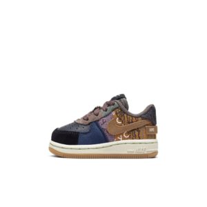 Nike  Air Force 1 Low Travis Scott Cactus Jack (TD) Multi-Color/Muted Bronze-Fossil (CT0911-900)