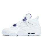 Jordan  4 Retro Metallic Purple White/Metallic Silver-Court Purple (CT8527-115)