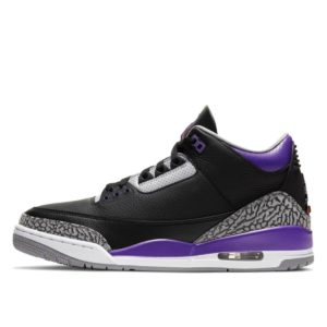Jordan 3 Retro Black Court Purple Black/Cement Grey-White-Court Purple (CT8532-050)