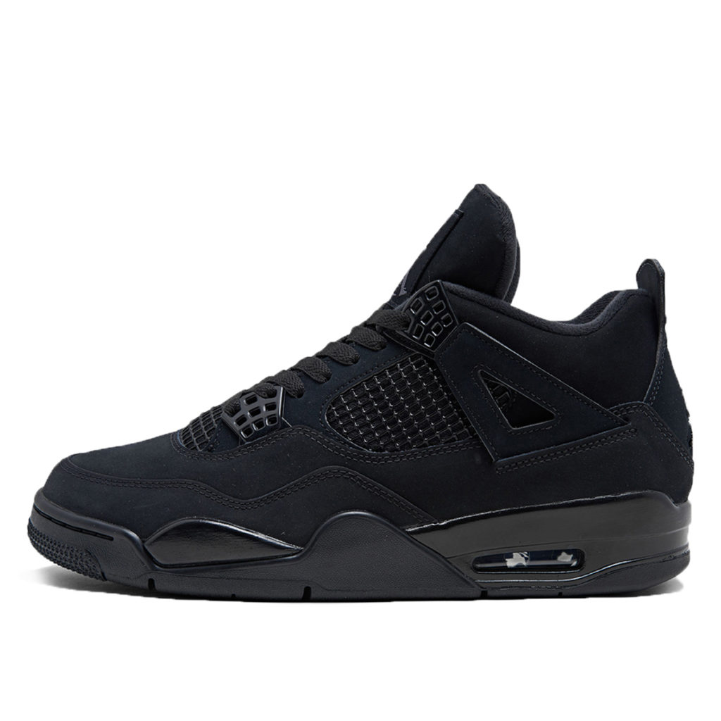 Jordan 4 Retro Black Cat (2020) Black/Black-Light Graphite (CU1110-010)