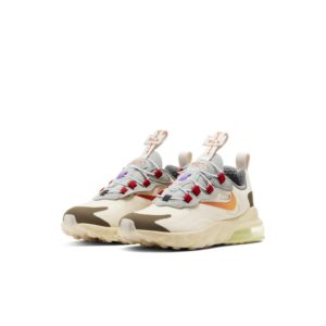 Nike Air Max 270 React Travis Scott Cactus Trails (PS) Light Cream/Starfish-Dark Hazel Style (CV2414-200)