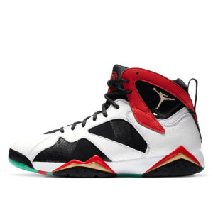 Jordan 7 Retro Greater China White/Chile Red-Black-Metallic Gold (CW2805-160)
