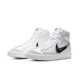 Nike  Blazer Mid 77 Sketch White Black Summit White/Black-Sail (CW7580-101)