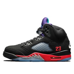 Jordan  5 Retro Top 3 Black/Fire Red-Grape Ice-New Emerald (CZ1786-001)