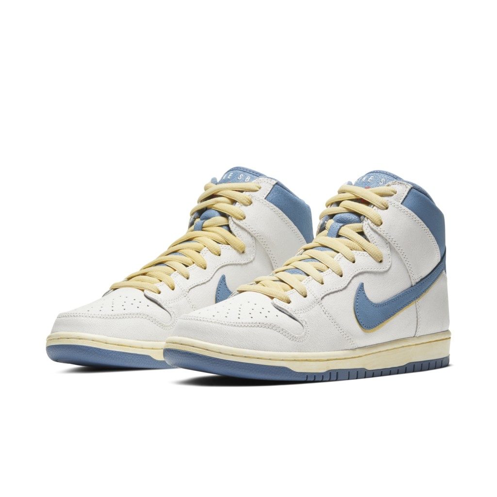 Nike SB Dunk High Atlas Lost at Sea (2020) White/Blue-Yellow (CZ3334-100)