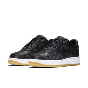 Nike x CLOT x Fragment Air Force AF 1 Black Silk (2019) (CZ3986-001)