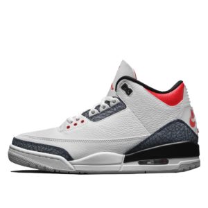 Jordan  3 Retro SE Fire Red Denim (2020) White/Black-Fire Red (CZ6431-100)