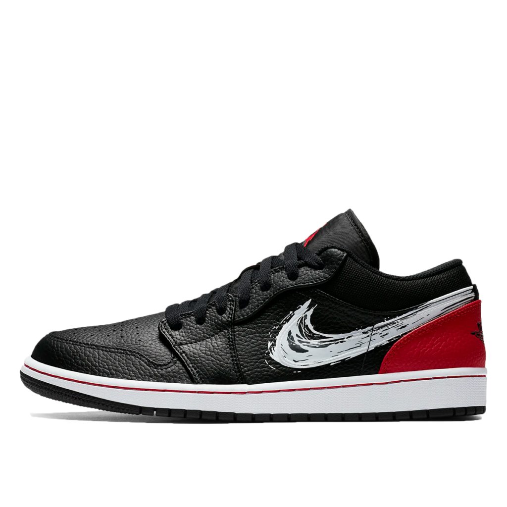 Air Jordan 1 Low SE Brushstroke Black (2020) (DA4659-001)