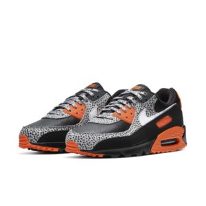 Nike Air Max 90 Safari (2020) Black/Safety Orange-White (DA5427-001)