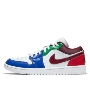 Jordan 1 Low Multi-Color (W) White/Hyper Royal-Gym Red (DB5455-100)