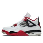 Jordan  4 Retro Fire Red (2020) White/Black-Tech Grey-Fire Red (DC7770-160)