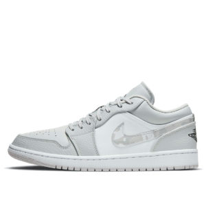 Jordan 1 Low White Camo White/Black-Neutral Grey (DC9036-100)