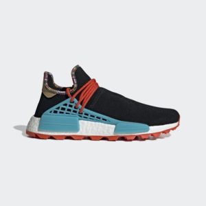 adidas NMD Hu Pharrell Inspiration Pack Black Core Black/Clear Blue/College Orange (EE7582)