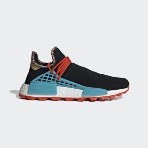 adidas  NMD Hu Pharrell Inspiration Pack Black Core Black/Clear Blue/College Orange (EE7582)