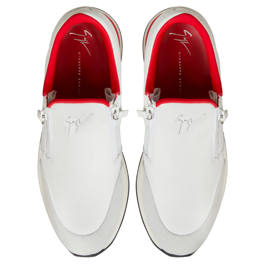 Giuseppe Zanotti JIMI ZIP Low Top Sneakers White (81723) (4)