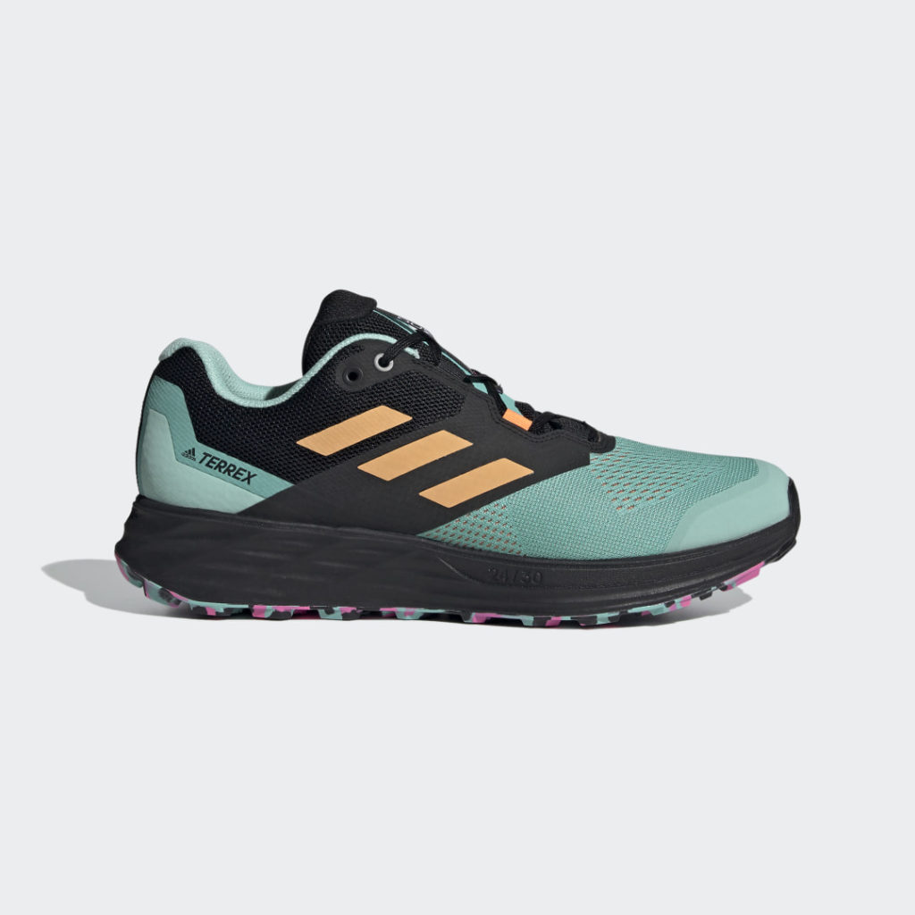 Adidas Terrex Two Flow Trail Running Acid Mint / Hazy Orange / Screaming Pink (FW5654)