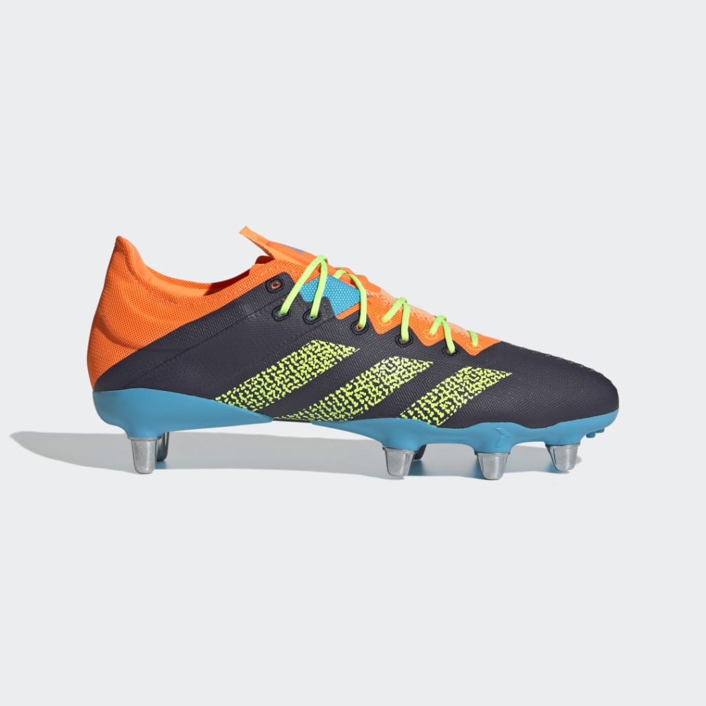 Adidas Kakari Z.0 Soft Ground Rugby Boots Legend Ink / Signal Green / Signal Cyan (FZ3024)