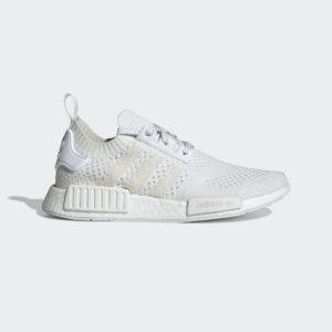 adidas NMD R1 Triple White Footwear White/Footwear White/Linen Green (G54634)