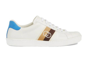 Gucci Ace Blue Interlocking G White/Brown/Blue (650992 1XGM0 9061)
